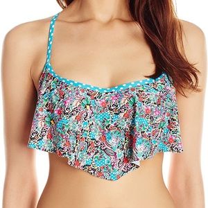 GOTTEX Profile Blush *Sultana Flutter* underwire strappy bikini top S/P D cup